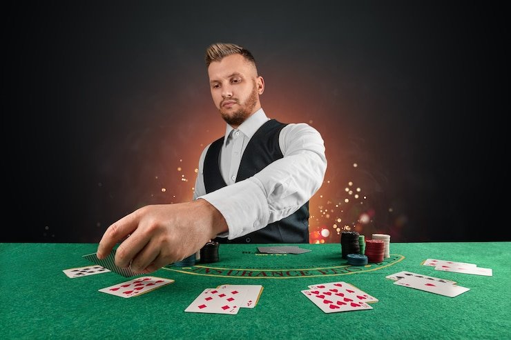 Baccarat hand result showing winner and payout